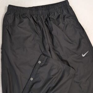 NEW Nike Golf Relaxed Fit Men's L 31"x32" Waterproof Pants Track Rip Stop Black‎